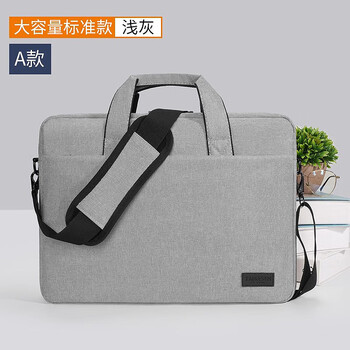 Calculat&keen laptop bag suitable for 15.6-inch lenovo y9000p rescuer r9000p commuter y7000 crossbody for women 16 a standard large capacity - free shoulder strap + trolley strap light gray 13.6 inches