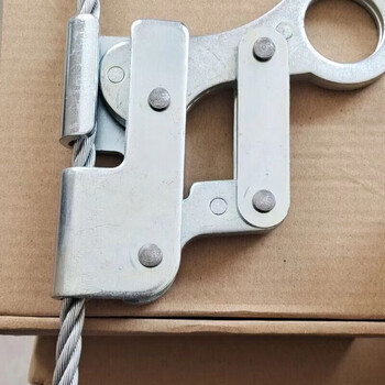High-altitude work safety buckle rope self-locking device anti-fall device hanging basket artifact exterior wall wire rope self-locking device 8-12 wire rope self-locking device