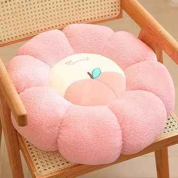 Yusenyi fruit futon lazy floor cushion sofa living room cushion pillow tatami seat pillar bay window sill cushion thickened pink peach 40cm