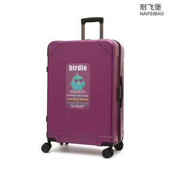 2025 new luggage pc ultra-light suitcase women's trolley case men's leather case red 20-inch 26-inch child and mother box mysterious purple 20-inch boardable + explosion-proof + tsa customs lock