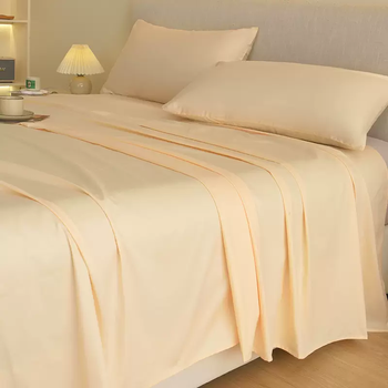 Yusenyi bed sheet single piece pure cotton 100 cotton dormitory single sheet gray plus double tatami bed sheet beige 2.45x3.5m bed sheet-two pillowcases