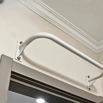 Lnga landgre indoor and outdoor pull-up fitness fixed horizontal bar wall door wall-mounted horizontal bar home simple white length 70cm with expansion screws