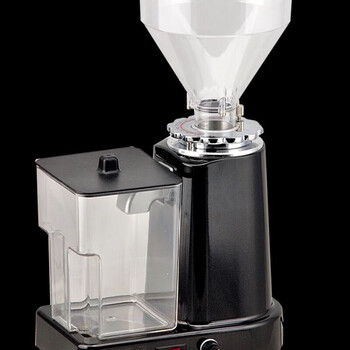 Commercial electric bean grinder coffee bean italian grinder contact disc type household bean grinder electric 019 black with powder box 018