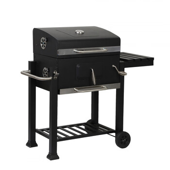 Outdoor garden american trolley barbecue smoker barbecue outdoor garden large square barbecue square square stove