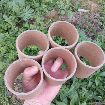 Paper tube kindergarten plum blossom pile production environmentally friendly thickened cardboard tube creative handmade puzzle building diy cowhide 10 outer diameter 82 wall thickness 3 height 10mm