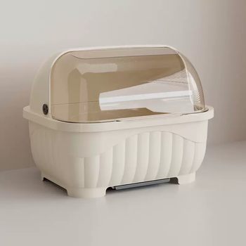 Yusenyi baby bottle storage box drain rack with dustproof cover for baby food tools tableware, water cups and cutlery storage cream drain cup and bowl rack sxm8148 cream drain cup and bowl rack sxm8148