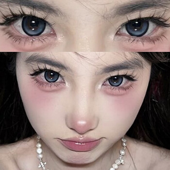 New lemonland blackberry blues moment color contact contacts ice american glow moment half year disposable size straight genuine blues moment 14.5 ly35 blue 0 degrees