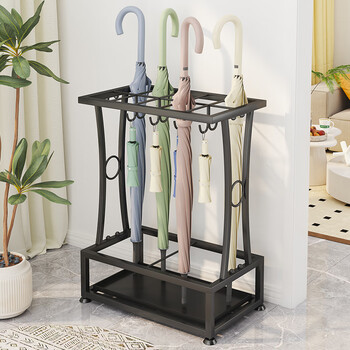 Wojia umbrella rack storage shelf home store commercial door entry door behind household internet celebrity drain and place umbrella bucket
