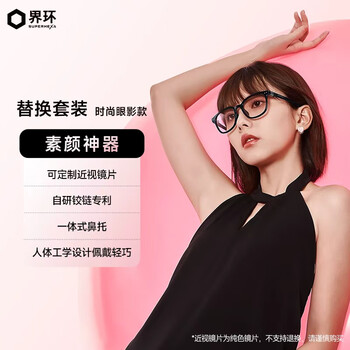 Superhexa ai smart glasses replacement set, lens customization, fashionable eyeshadow style