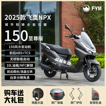 Flying eagle 2025 npx150 two-wheeled scooter nfc unlocked for home commuting fuel can be registered matte black flying eagle npx150 supreme edition nfc unlocked/10l fuel tank