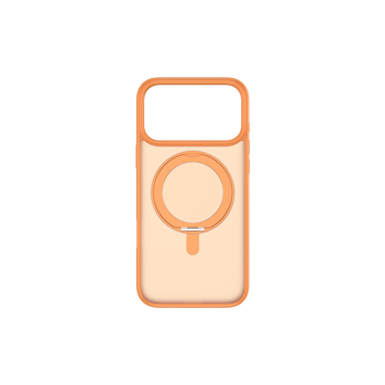 95% new devia iphone 17 series premium series 360-degree rotating stand anti-fall magnetic protective case orange iphone 17 pro apr