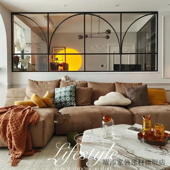 Yaotian french iron windows indoor restaurant cafe arched attic floor-to-ceiling windows lighting casement windows study retro fake color customization size customization