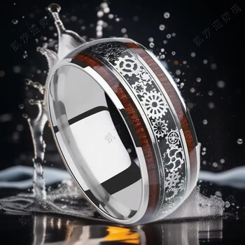 Xiao jieba anti-static ring titanium steel for men, non-fading, fashionable and personalized, cool decompression ring gear for fat hands, large size 8* suitable for 80-100 pounds small size