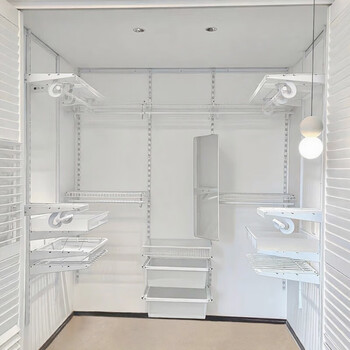 Binai whole house custom-made open cloakroom walk-in metal wall-mounted wardrobe wall-mounted storage hangers formaldehyde-free. customized special shooting. the price is subject to the design plan.