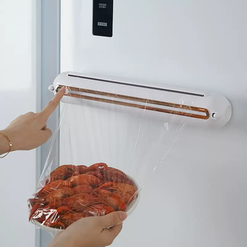 Yusenyi kitchen disposable cling film cutter household cling film cover food special cutting box magnetic suction refrigerator artifact magnetic cling film cutter