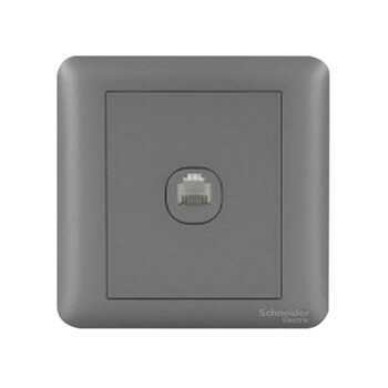 Schneider changyi+ series fluorescent gray single-gang telephone socket a3g51rj4_sl single-gang phone socket changyi+ fluorescent gray