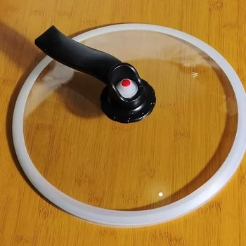 Yusenyi vacuum tempered glass micro-pressure pot lid health handle glass pressure accessories wok gold valve seal 31cm white micro-pressure pot lid (aluminum valve handle)