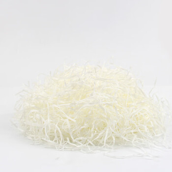 Bp raffia filling gift box paper wadding raffia gift box shredded paper silk gift decoration gift box gift box packaging milk white 20g