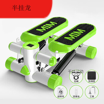 桲星stepper for home fitness small model machine for stepping sports stepping machine for jogging green enhanced model (tension rope + anti-slip mat)