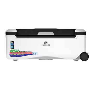 Insulated box refrigerated vehicle-mounted outdoor business stall food-grade foam epp large-capacity sea fishing chilled bucket 85l black and white - hot and cold dual-use insulated box with a heat preservation time of 150 hours