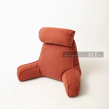Yusenyi bedside pillow large back cushion soft cover sofa neck protector waist protector bay window sill cushion nursing bed back pillow orange red 90x70x50cm suitable for height 1.651.85m