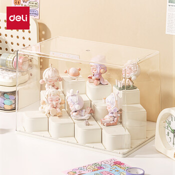 Deli can place 12 stage-style blind box display stands, bubble mart blind box cabinet, figure storage box pk155