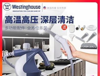 Westinghouse american westinghouse steam cleaner household handheld multi-functional high temperature and high pressure decontamination fume disinfection cleaner blue gray