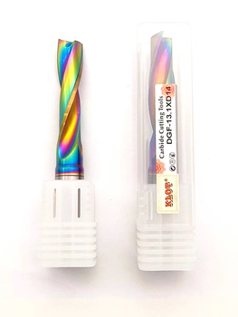 65-degree alloy tungsten steel flat-head drill dlc-coated 180-degree aluminum flat-bottom drill countersink beveled surface half hole 3.0-4.0*17*4*50l