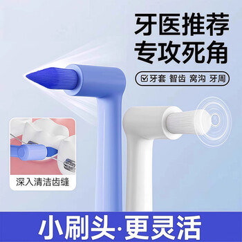 Xincong pointed single-bundle interdental brush, orthodontic braces special wisdom teeth pit and fissure cleaning, orthodontic toothbrush, small head brush, bundled alveolar brush, pointed head - dead corner cleaning 1 piece