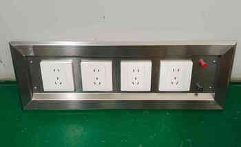 Operating room stainless steel embedded power socket box power socket box operating room power socket conventional 600*210*80 four 220v