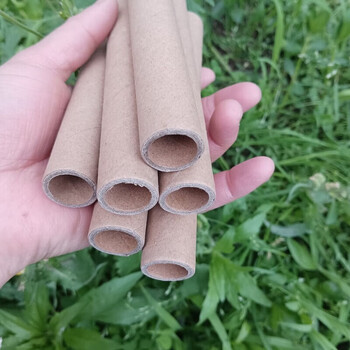 Paper tube kindergarten plum blossom pile production environmentally friendly thickened cardboard tube creative handmade puzzle building diy cowhide 10 diameter 20 thick 2.5 high about 150mm