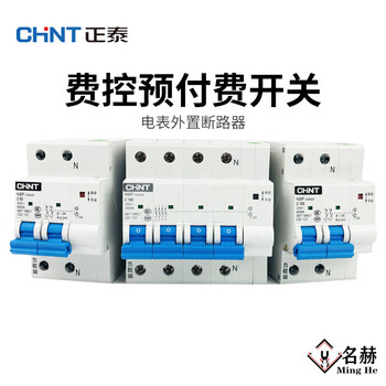 Chint nbp fee-controlled switch prepaid switch energy meter external circuit breaker wire-controlled automatic opening and closing 2p 63a