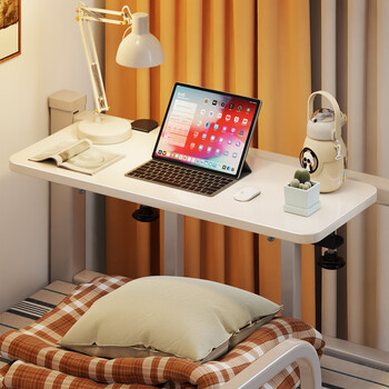 Lin's boy foldable suspended bed table student dormitory bunk bed laptop table bracket lazy bedside table white bracket + white board 40*20cm foldable