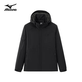 Mizuno (mizuno) outdoor casual jacket men's woven windproof and waterproof hooded jacket