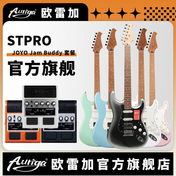 Auriga auriga official flagship store stpro/stpro+/stmax/st pro future electric guitar st pro jam buddy speaker package