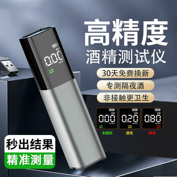 Double-headed wolf alcohol tester, air-blown alcohol tester, special tester for drunk driving detection, high-precision household alcohol tester