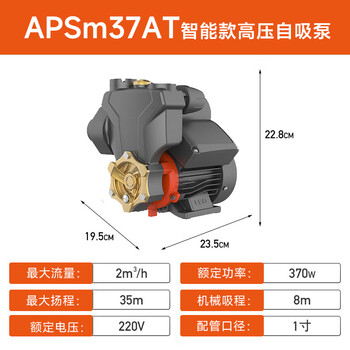 Leo booster pump household fully automatic hot and cold water pipe small water pump solar intelligent self-priming water pump 370 watt 35 meters fully automatic model