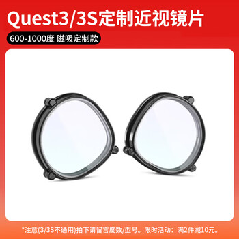 Metaquest3 vr all-in-one machine meta quest3s accessories myopia lens string handle for comfortable head wear quest3/3s customized myopia lens above 600 degrees