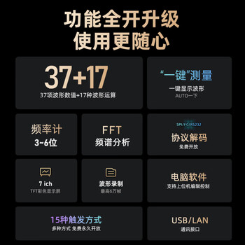 Puyuan jingdian rigol digital oscilloscope 24m storage 200m dual channel 1g sampling rate ds1202z-e standard configuration ds1202z-e host + probe * 2 + data_power supply