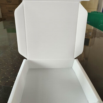 Aircraft box packaging material manufacturer customized pp plastic hollow board plastic express waterproof and moisture-proof semiconductor packaging 4mm white inner ruler 450*250*60 50 pieces