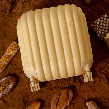 Artrips suitcase women's 20-inch trolley suitcase, wear-resistant and anti-fall boarding box, bread password box, cheese yellow