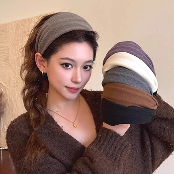 Royal password gray wide-brimmed hairband new pressure hairband high skull headband daily wear hair bundle hairpin headwear