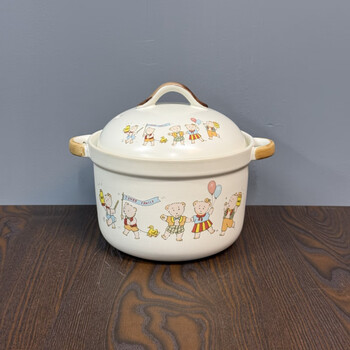 Jingdezhen colorful bear treasure casserole straight high temperature resistant clay casserole household open fire casserole 2013 colorful bear 2250ml