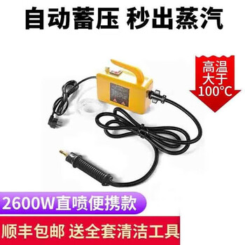 Gun brand high temperature and high pressure steam cleaner household appliance disinfection air conditioning kitchen range hood water heater degreasing multifunctional commercial home appliance cleaning machine full set of tools and equipment 2600w home portable direct injection model