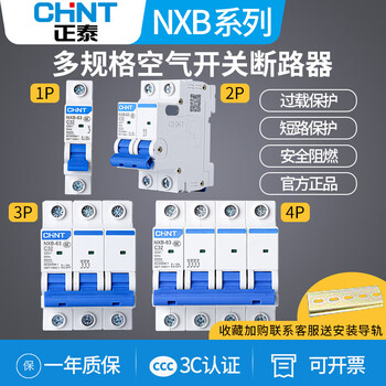 Chint nxb air switch small circuit breaker main open switch 100a air switch 1p 2p 3p4p125a dz47 125a 4p