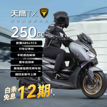 Tianying tx250e deluxe edition fuel scooter long-distance motorcycle travel luxurious and comfortable matt black 25 models 12 interest-free periods