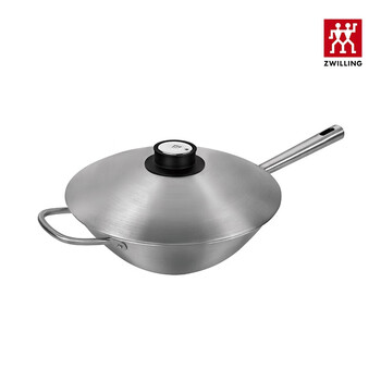 Zwilling german dragon chinese-style wok home kitchen stainless steel wok induction cooker gas stove pot matte dragon wok