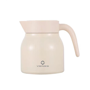 Venes thermos kettle european style home office 316 stainless steel thermos kettle tea master stew teapot fc601010 1ml cream white 1000ml