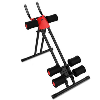 He jiagong lazy abdominal machine abdominal sports fitness equipment home exercise abdominal muscle training waist beauty device abdominal curling machine double straight rod (without dial)