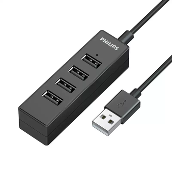 Philips usb splitter usb2.0/3.0 high-speed expansion one to four multi-interface data hub converter philips 2.0hub1526w 0.5m